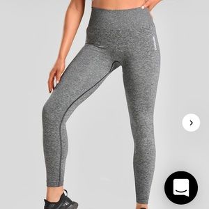 Gymshark Adapt Mark Seamless Leggings - Small - Grey (listed as Black)